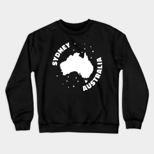 Sydney Australia map gift Crewneck Sweatshirt